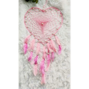 Blush Pink Heart Dreamcatcher
